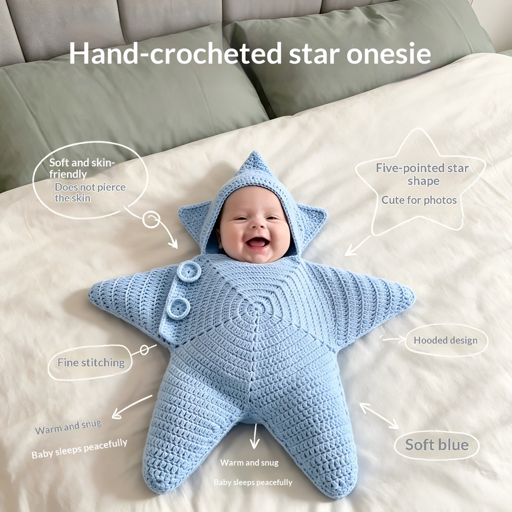Skyloric Star-shaped Newborn Baby Photoshoot outfit