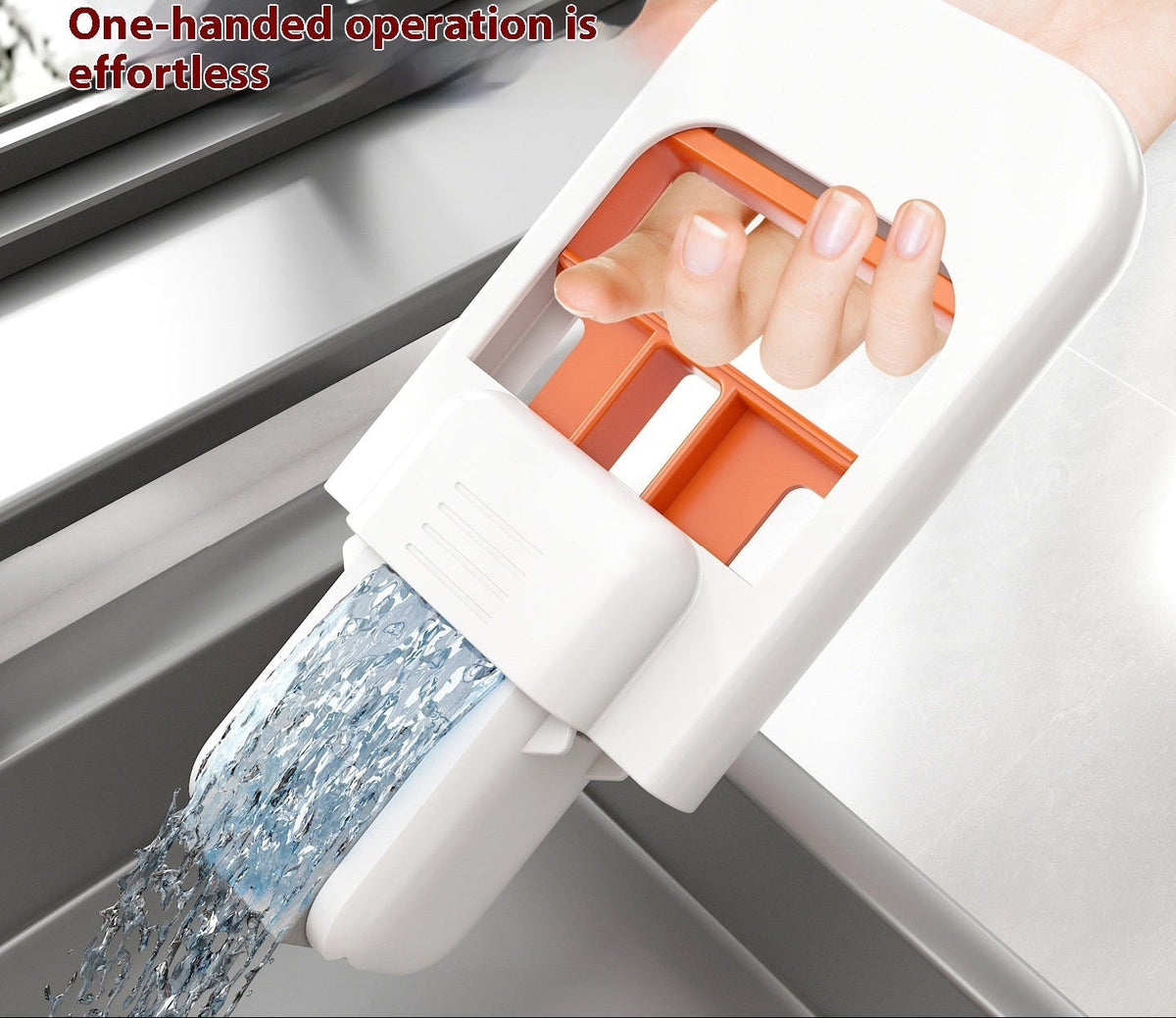 Handheld Self‑Squeeze Sponge Mini Foldable Mop,Cleaning Tool For Bathroom and Kitchen