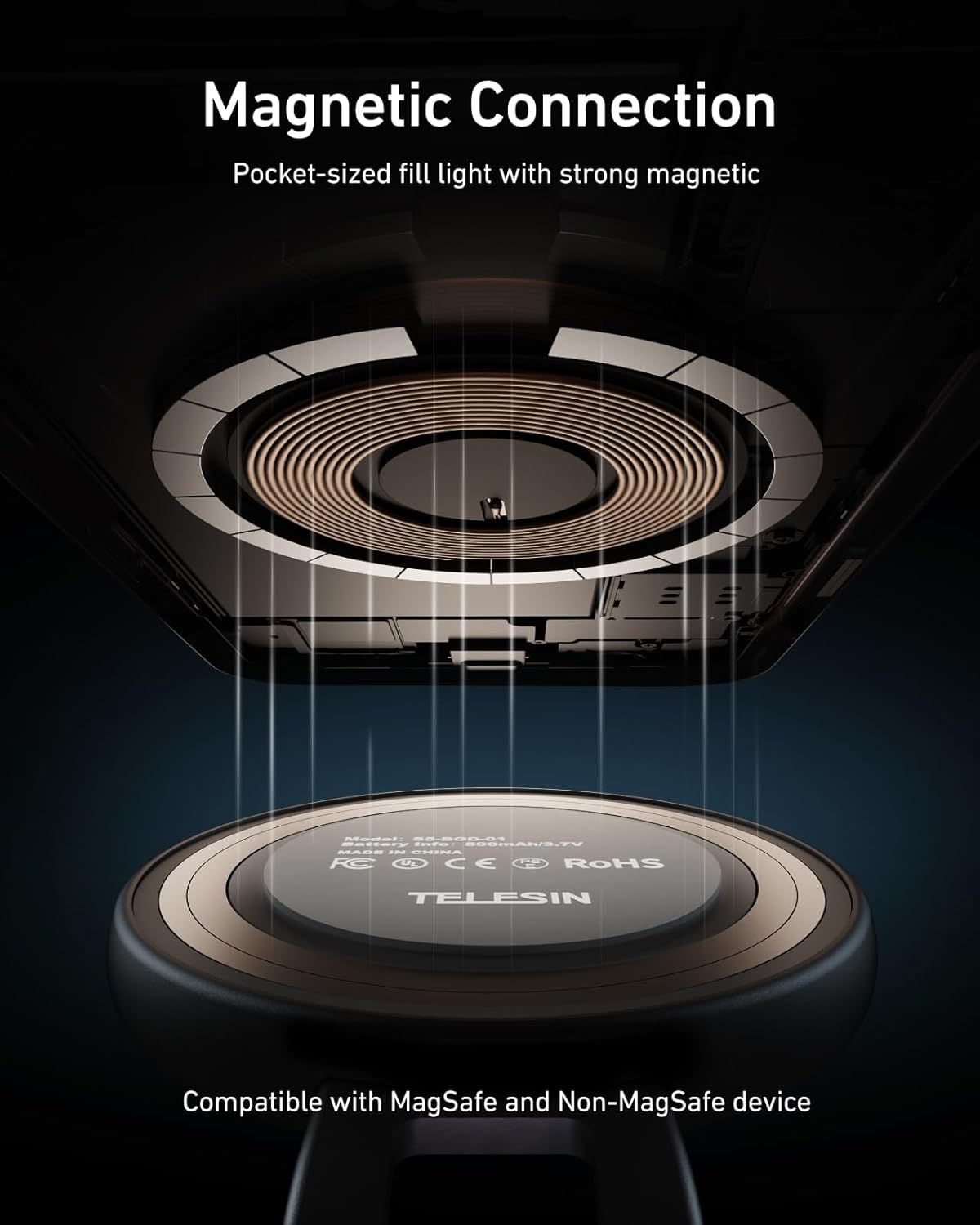 TELESIN Magnetic Magsafe Selfie Light