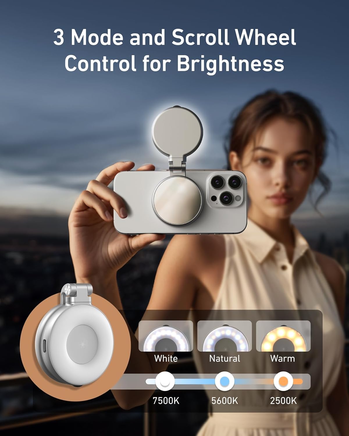 TELESIN Magnetic Magsafe Selfie Light