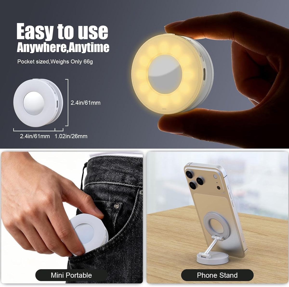 Magnetic Selfie Ring Light